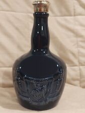 Botella de zafiro de porcelana vacía Chivas Regal ~ Royal Salute Bourbon con corcho/tapa segunda mano  Embacar hacia Argentina