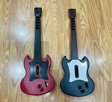 Two (2) PS2 Guitar Hero Red Octane Empty  Guitar Shells - Parts/Repair for sale  Shipping to South Africa