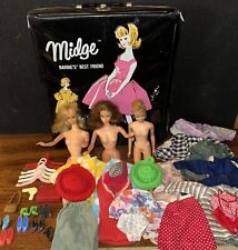 Mattel Barbie 1963 MIDGE Futerał z 3 1966 Twist/Turn Barbie Akcesoria na sprzedaż  Wysyłka do Poland