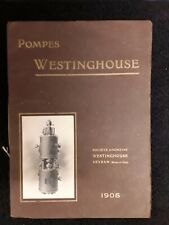Catalogue. pompes westighouse. d'occasion  Boissy-le-Châtel