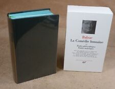 Pleiade balzac comedie d'occasion  Beaurieux