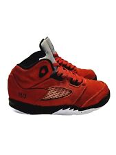 Nike Air Jordan 5 Retro Size 2.5 Youths Raging Red Bull 440889-600 Kids Sneakes for sale  Shipping to South Africa