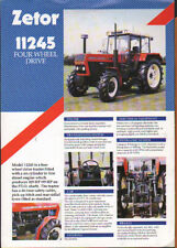 ZETOR "11245" Four Wheel Drive Tractor Brochure Leaflet for sale  Shipping to Ireland