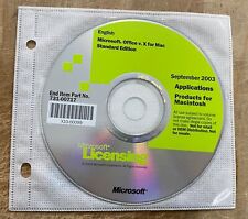 Licencia por volumen de Microsoft Office v. X para Mac, usado segunda mano  Embacar hacia Argentina
