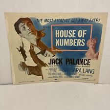 PÓSTER: Casa de los Números - Tarjeta de Lobby - #1-1957 - Jack Palance-Barbara Lang segunda mano  Embacar hacia Argentina