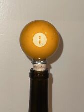 Bola de billar Vintage Licor Botella de vino Tapones Barware Piscina Bola de #1 Cueva de hombre segunda mano  Embacar hacia Spain