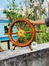 Capitão pirata marítimo madeira navio roda decoração navios barco direção feito à mão, usado comprar usado  Enviando para Brazil