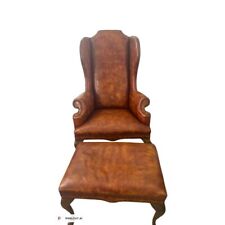 wing back leather chair for sale  Trabuco Canyon