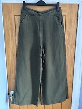 Poetry Heavy Linen Wide Leg Trousers Size 12 BNWOT UN78, used for sale  Shipping to South Africa
