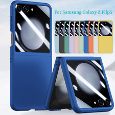 Capa rígida PC luxo vidro temperado à prova de choque para Samsung Galaxy Z Flip5 comprar usado  Enviando para Brazil