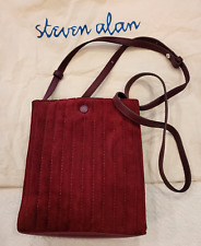 Steven Alan Feminino Camurça Marrom/Bolsa Carteiro Couro Adj Alça E Saco De Pó Novo comprar usado  Enviando para Brazil