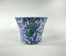 Janice Tchalenko Dartington Pottery Planter Delphinium Pattern Studio Pottery for sale  Shipping to South Africa