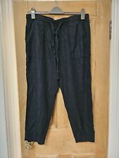 Linen trousers black for sale  EDINBURGH
