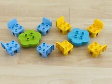 Lego Duplo 10 piezas Mesas de Flores Sillas Verde Lima Azul Azul Amarillo Casa Piezas, usado segunda mano  Embacar hacia Argentina