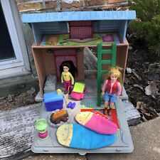 Used, Fisher Price Loving Family Dollhouse LOG CABIN CAMPING w sleeping bag girl dolls for sale  Shipping to South Africa