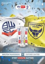 Bolton Wanderers przeciwko Oxford United 19-05-24 Sky Bet League One Play-Off Final Prog na sprzedaż  Wysyłka do Poland