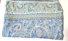 Toalha de mesa April Cornell 100% algodão azul e amarelo paisley 57x114, usado comprar usado  Enviando para Brazil