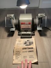 Craftsman 1/2 H.P. 1978 Bench Grinder 6” 397.19340 Excellent Condition for sale  Shipping to South Africa