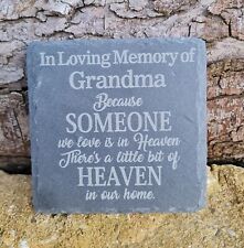 Personalised slate memorial for sale  Shipping to Ireland
