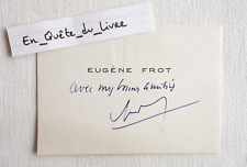 Usado, Carte de visite Eugène Frot (1893-1983) Homme politique - Autographe comprar usado  Enviando para Brazil
