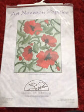 Derwentwater Designs Art Nouveau Poppies Long Stitch Kit for sale  WIMBORNE