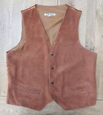 Vintage suede waistcoat for sale  CAMBERLEY