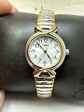 Timex T21854 relógio feminino pulseira de expansão de aço inoxidável dois tons - H23, usado comprar usado  Enviando para Brazil