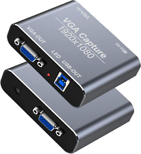 VGA Capture Card, VGA to USB Capture Device with VGA Loopout, Mic Input Support  for sale  Shipping to South Africa