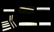 6 String 7 String 12 String Acoustic Guitar Bone  Nut & Saddle Blank & Slotted for sale  Shipping to South Africa