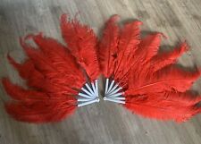 Red ostrich feather for sale  WOKING