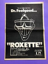 Usado, Dr Feelgood Roxette 1976 Music Press Advert - Poster Size comprar usado  Enviando para Brazil