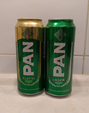 Conjunto de 2 latas de cerveja PAN vazias; 500 ml 16,9 fl oz; edição 2017; BOTTOM (Croácia) comprar usado  Enviando para Brazil