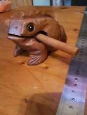 Wooden frog guiro for sale  MACCLESFIELD