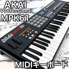 Używany, Akai MPK61 MIDI kontroler klawiatury półważony 61 klawiszy czarny z kablem USB na sprzedaż  Wysyłka do Poland