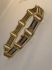 750 Gold Bracelet with Brilliants and Sapphires  for sale  Shipping to South Africa