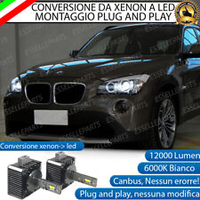 COPPIA LAMPADE D1S LED DA XENON A LED PER BMW X1 E84 6000K BIANCO CANBUS usato  Italia