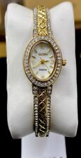 Usado, Relógio feminino vintage Elgin estilo pulseira tom dourado com diamante comprar usado  Enviando para Brazil
