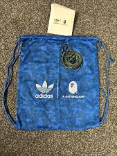 Bolsa de cordão Adidas Bape e cadarços camuflados nova em folha. comprar usado  Enviando para Brazil