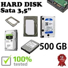Hard Disk 500GB SATA 3.5" interno per computer fisso desktop con GARANZIA usato  Valva
