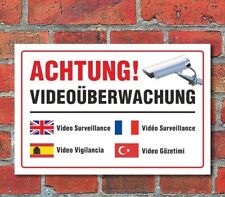 Schild videoüberwachung warnu gebraucht kaufen  Bad Driburg