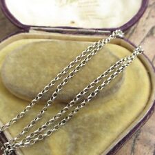 LOVELY OLDER TYPE VINTAGE STERLING SILVER BELCHER LINK CHAIN LENGTH 21'' for sale  Shipping to South Africa
