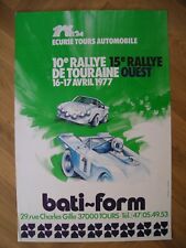 Affiche rallye touraine d'occasion  Salbris