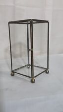 Vintage smaller footed glass and metal upright rectangular display case for sale  Fountain Hills