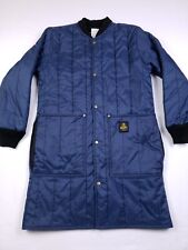 Refrigiwear Insulated Freezer Jacket Unisex Large Blue Quilted Ripstop X-Long for sale  Shipping to South Africa