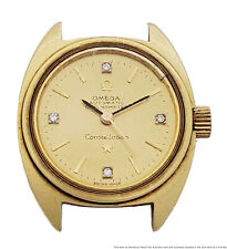 Omega Constellation relógio feminino vintage cronômetro diamante fábrica ouro 18k  	, usado comprar usado  Enviando para Brazil