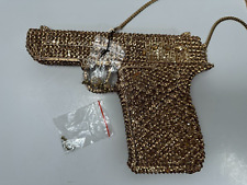 Usado, Bolsa de noite de luxo arma bolsa de cristal bolsa clutch noite festa ouro rosa comprar usado  Enviando para Brazil