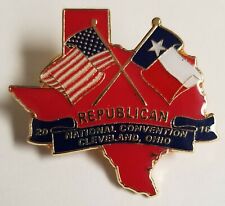 2016 RNC CLEVELAND OHIO TEXAS DELEGAÇÃO PRESENTE DO GOVERNADOR LT PATRICK TRUMP PIN comprar usado  Enviando para Brazil