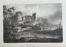 ANTIQUE PRINT BARNARD CASTLE DURHAM 1801-15 PUB BEAUTIES OF ENGLAND & WALES for sale  Shipping to South Africa