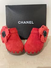 Chanel red clogs for sale  FORDINGBRIDGE