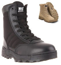 Used, Mens Army Combat Boots Size 3 to 11 UK - WORK SECURITY POLICE BIKER PAINTBALL for sale  Shipping to South Africa